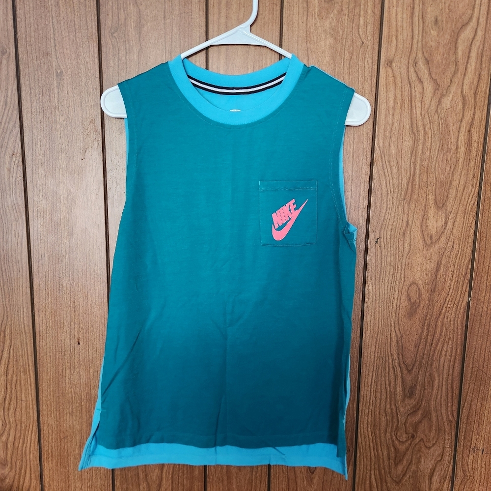 Nike Men's Teal Sleeveless Top Size S